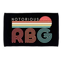 Retro Sun Notorious RBG Ruth Bader Ginsburg Tribute Microfiber Hand Towel