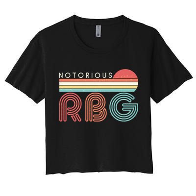 Retro Sun Notorious RBG Ruth Bader Ginsburg Tribute Crop Top