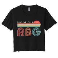 Retro Sun Notorious RBG Ruth Bader Ginsburg Tribute Crop Top