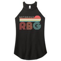 Retro Sun Notorious RBG Ruth Bader Ginsburg Tribute Women's Perfect Tri Rocker Tank