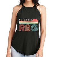 Retro Sun Notorious RBG Ruth Bader Ginsburg Tribute Women's Perfect Tri Rocker Tank