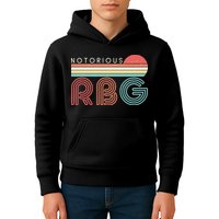Retro Sun Notorious RBG Ruth Bader Ginsburg Tribute Kids Hoodie