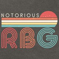 Retro Sun Notorious RBG Ruth Bader Ginsburg Tribute Cotton Canvas Backpack