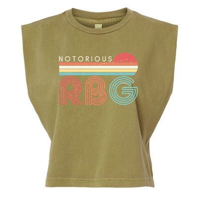 Retro Sun Notorious RBG Ruth Bader Ginsburg Tribute Garment-Dyed Women's Muscle Tee