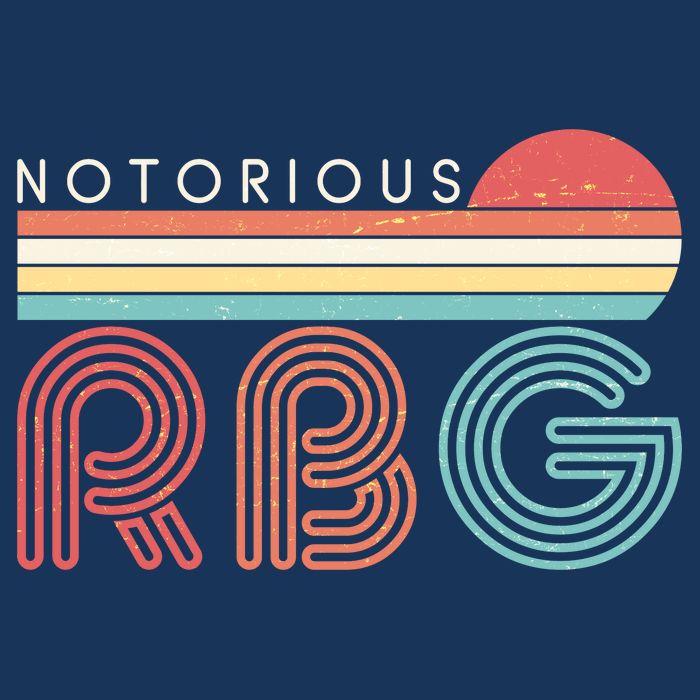 Retro Sun Notorious RBG Ruth Bader Ginsburg Tribute Infant Baby Jersey Bodysuit