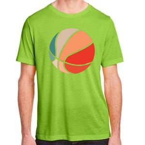 Retro Sunset Basketball Adult ChromaSoft Performance T-Shirt