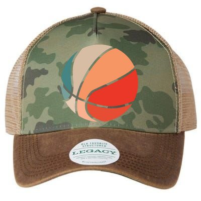 Retro Sunset Basketball Legacy Tie Dye Trucker Hat