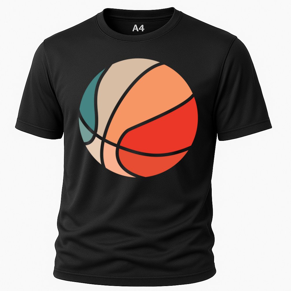 Retro Sunset Basketball Performance Shirt