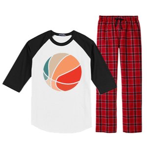 Retro Sunset Basketball Raglan Sleeve Pajama Set