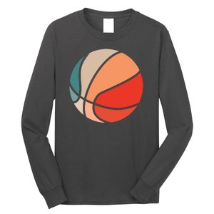 Retro Sunset Basketball Long Sleeve Shirt