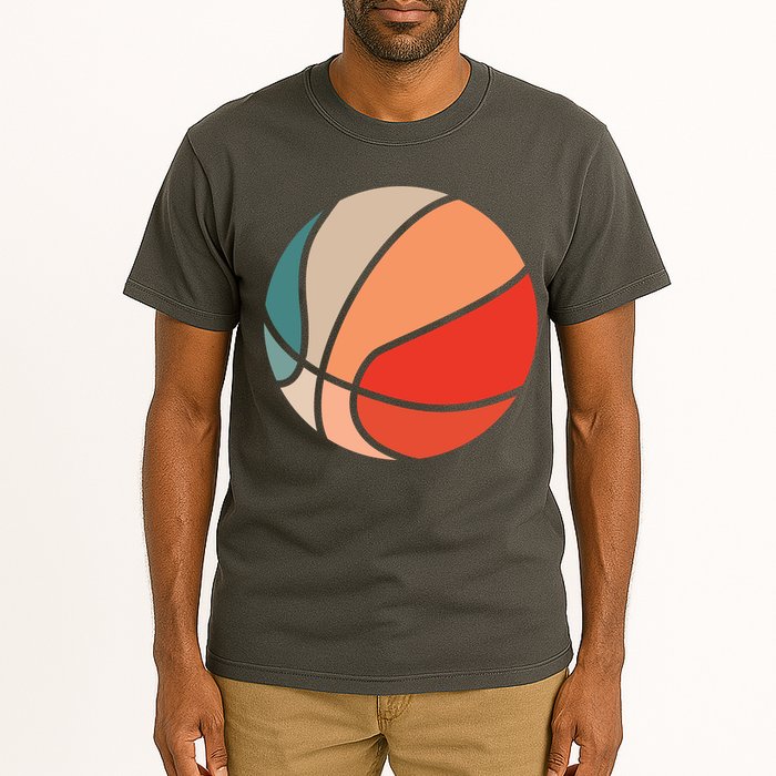 Retro Sunset Basketball Tall T-Shirt
