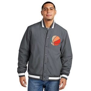 Retro Sunset Basketball Insulated Varsity Jacket