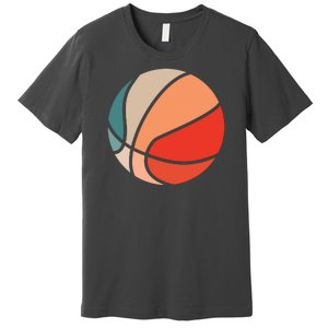 Retro Sunset Basketball Premium T-Shirt