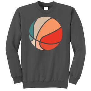 Retro Sunset Basketball Tall Sweatshirt