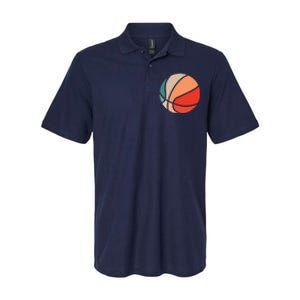 Retro Sunset Basketball Softstyle Adult Sport Polo