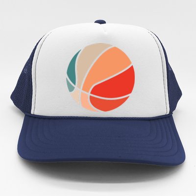 Retro Sunset Basketball Trucker Hat