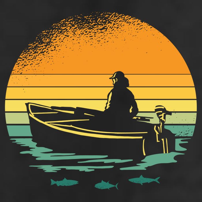 Retro Sunset Boat Cool Comfort Performance Bucket Hat