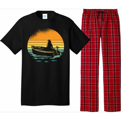 Retro Sunset Boat Pajama Set