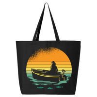 Retro Sunset Boat 25L Jumbo Tote