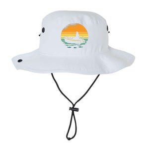 Retro Sunset Boat Legacy Cool Fit Booney Bucket Hat