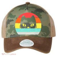 Retro Sunset Cat Legacy Tie Dye Trucker Hat
