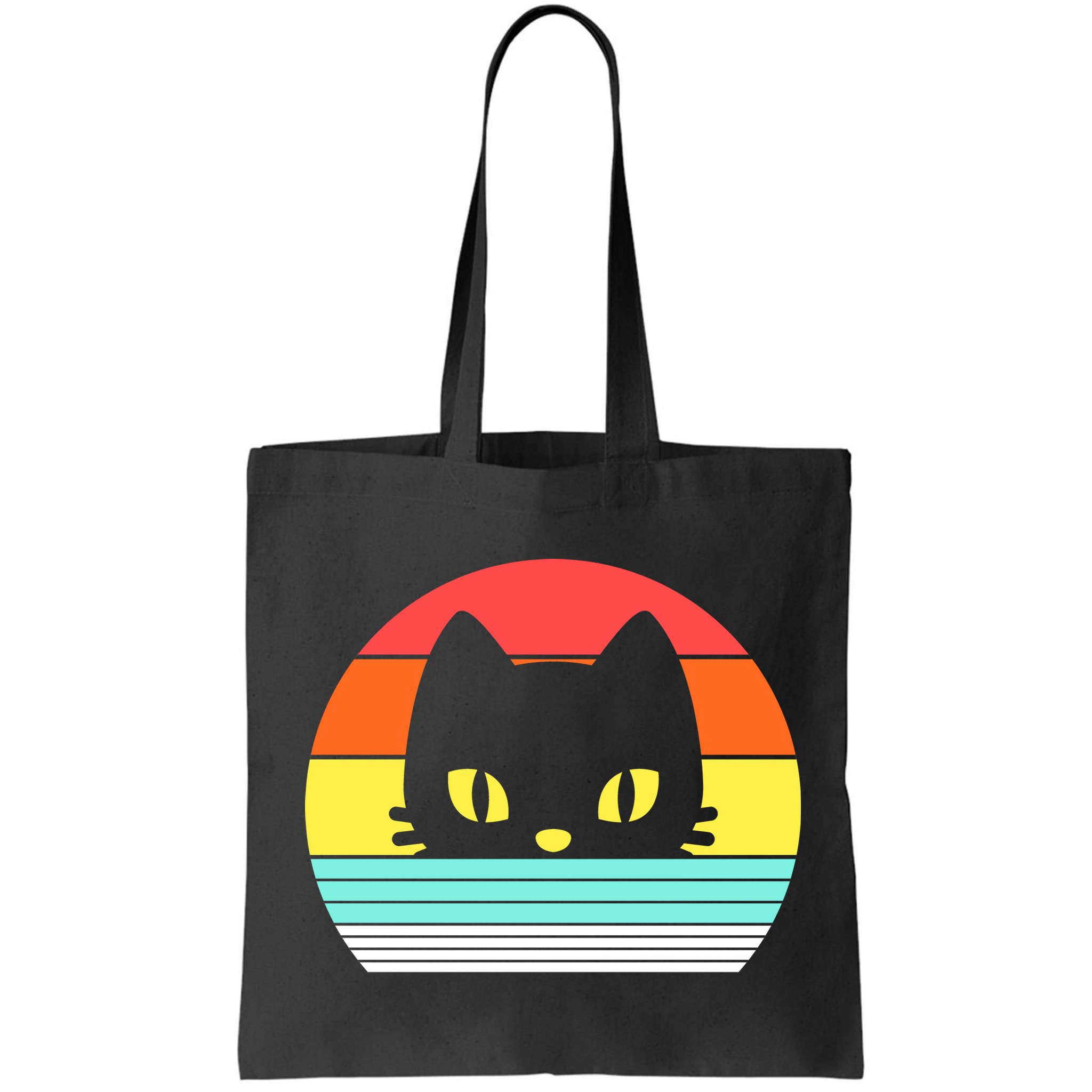 Retro Sunset Cat Bag