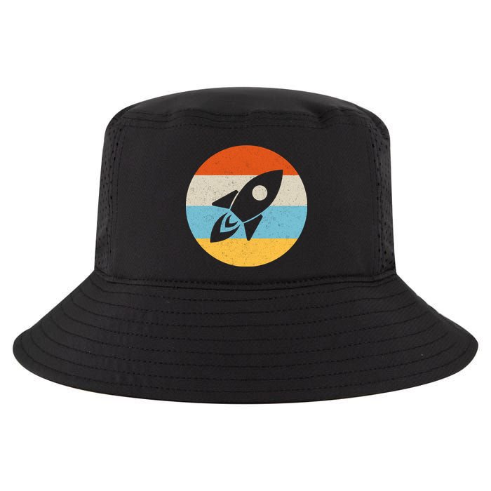 Retro Sunset Spaceship Cool Comfort Performance Bucket Hat
