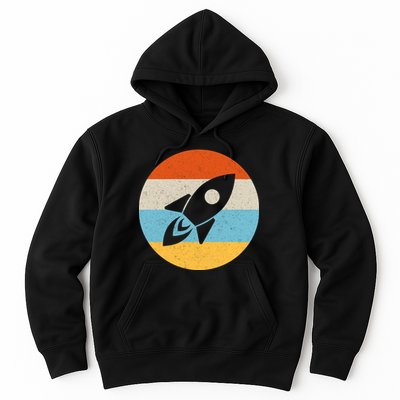 Retro Sunset Spaceship Hoodie