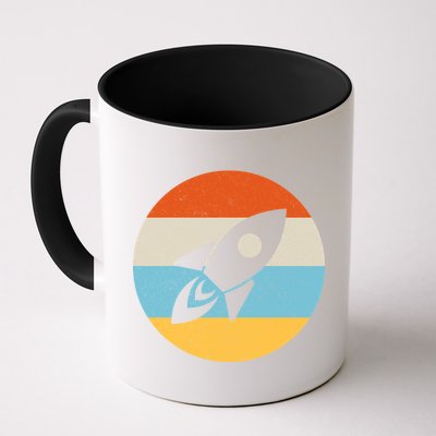 Retro Sunset Spaceship Mug