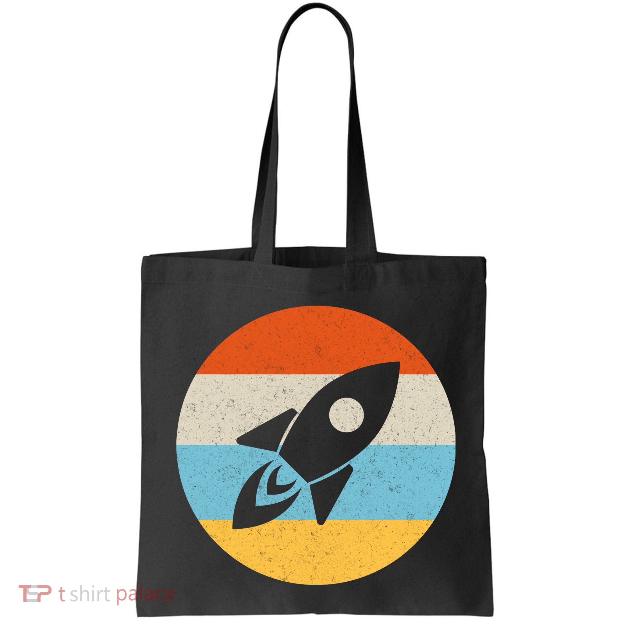 Retro Sunset Spaceship Bag