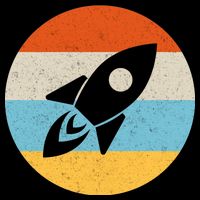 Retro Sunset Spaceship Toddler T-Shirt