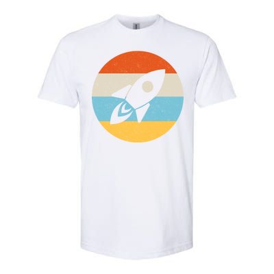 Retro Sunset Spaceship Softstyle® CVC T-Shirt