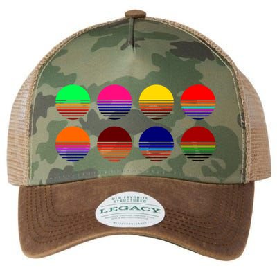 Retro Sunsets Legacy Tie Dye Trucker Hat