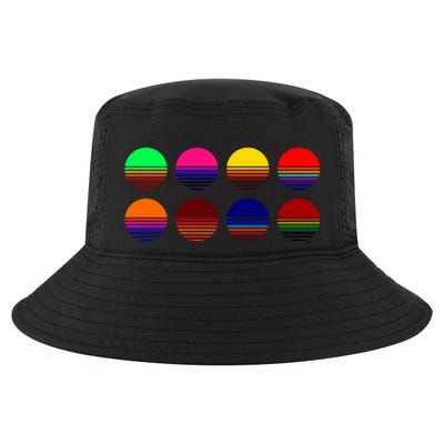 Retro Sunsets Cool Comfort Performance Bucket Hat