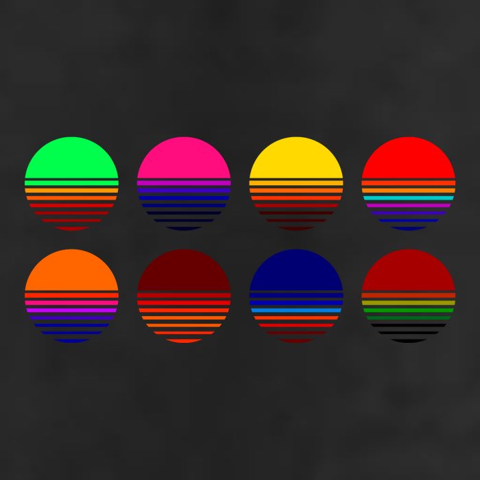 Retro Sunsets Cool Comfort Performance Bucket Hat