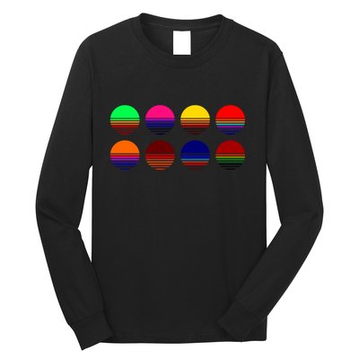 Retro Sunsets Long Sleeve Shirt