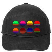 Retro Sunsets 7-Panel Snapback Hat