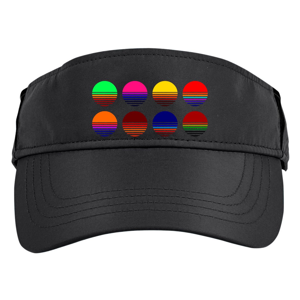 Retro Sunsets Adult Drive Performance Visor