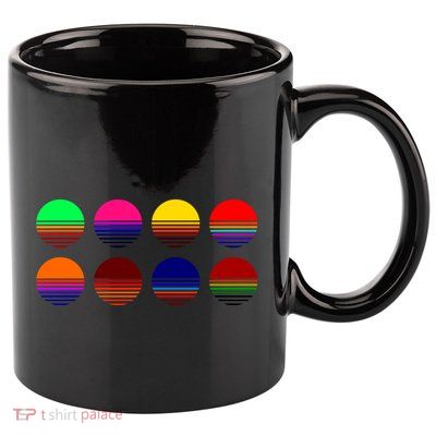Retro Sunsets 11oz C Handle Ceramic Mug