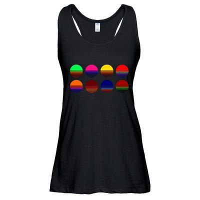 Retro Sunsets Ladies Essential Flowy Tank