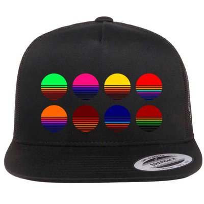 Retro Sunsets Flatbill Hat
