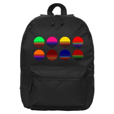 Retro Sunsets 16 in Basic Backpack
