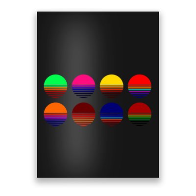 Retro Sunsets Poster