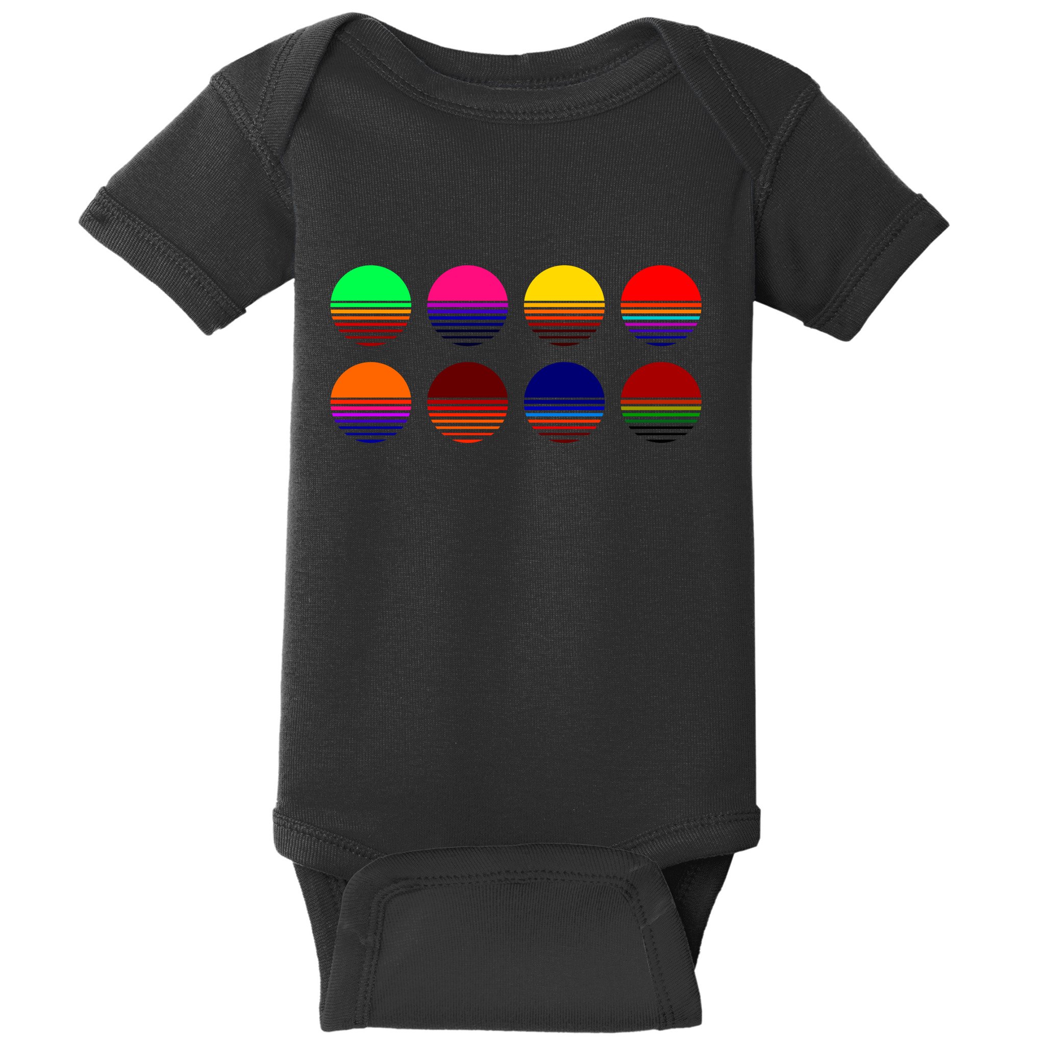 Retro Sunsets Baby Bodysuit