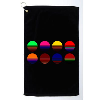 Retro Sunsets Golf Towel
