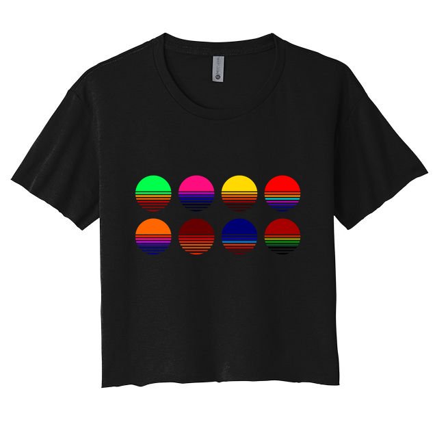 Retro Sunsets Crop Top