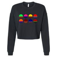 Retro Sunsets Cropped Pullover Crew