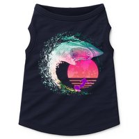 Retro Surfer Shark Wave Doggie Tank