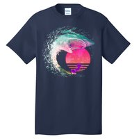 Retro Surfer Shark Wave Tall T-Shirt