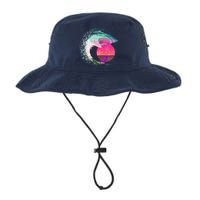 Retro Surfer Shark Wave Bucket Hat